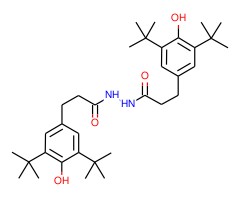 3-(3,5-二叔丁基-4-羟基苯基)-N'-[3-(3,5-二叔丁基-4-羟基苯基)丙酰基]丙酰肼图片