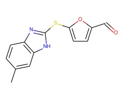 5-[(6-甲基-2-苯并咪唑基)硫基]呋喃-2-甲醛图片