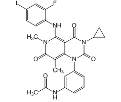 N-[3-[3-环丙基-5-[(2-氟-4-碘苯基)氨基]-6,8-二甲基-2,4,7-三氧代-3,4,6,7-四氢吡啶并[4,3-d]嘧啶-1(2H)-基]苯基]乙酰胺图片