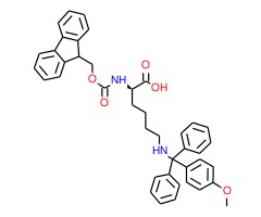 (R)-2-((((9H-芴-9-基)甲氧基)羰基)氨基)-6-((二苯基(对甲苯基)甲基)氨基)己酸图片