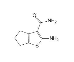 2-氨基-5,6-二氢-4H-环戊二烯并[b]噻吩-3-甲酰胺图片