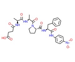 N-琥珀酰-丙酰氨-丙酰氨-脯酰氨-苯丙氨酸对硝基酰苯胺图片