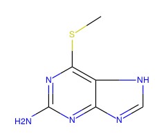 2-氨基-6-甲基巯基嘌呤图片