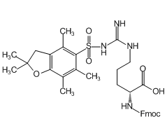 Nalpha-Fmoc-Nomega-(2,2,4,6,7-五甲基二氢苯并呋喃-5-磺酰基)-D-精氨酸图片
