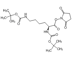 (S)-2,5-二氧代吡咯烷-1-基2,6-双((叔丁氧基羰基)氨基)己酸酯图片