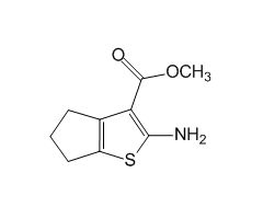 2-氨基-5,6-二氢-4H-环戊二烯并[b]噻吩-3-甲酸甲酯图片