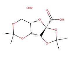 (-)-2,3:4,6-二-O-异亚丙基-2-酮-L-古洛糖酸-水合物图片