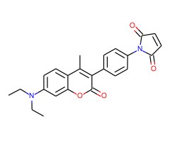 7-二乙氨基-3-(4-马来酰亚胺苯基)-4-甲基香豆素图片