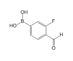 3-氟-4-甲酰基苯硼酸图片