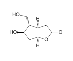(-)-6-β-羟甲基-7-α-羟基-顺式-2-氧杂双环[3.3.0]辛-3-酮图片