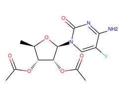 2',3'-二-O-乙酰基-5'-脱氧-5-氟-D-胞啶苷图片