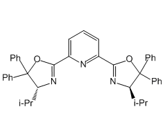 2,6-双[(4R)-4,5-二氢-4-(1-甲基乙基)-5,5-二苯基-2-噁唑基]吡啶图片
