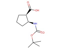 顺-2-(叔丁氧羰酰胺)-1-环戊烷羧酸图片