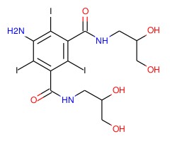 5-氨基-2,4,6-三碘-N,N'-双(2,3-二羟基丙基)-1,3-苯二甲酰胺图片