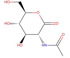 N-((3R,4R,5S,6R)-4,5-二羟基-6-(羟甲基)-2-氧代四氢-2H-吡喃-3-基)乙酰胺图片