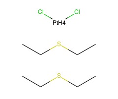 反式双(二乙基硫)二氯化铂(II), Pt 43.7%图片