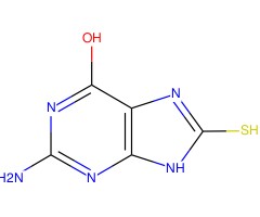2-氨基-6-羟基-8-巯基嘌呤图片